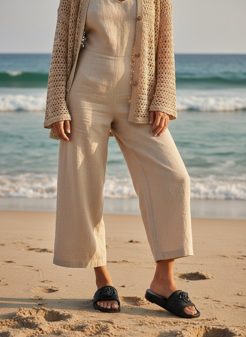 Versace Medusa Palazzo Slide Sandals