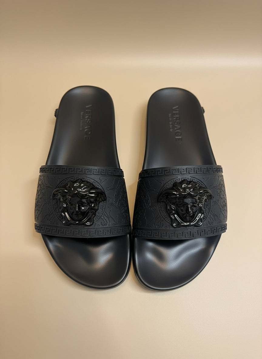 Versace Medusa Palazzo Slide Sandals